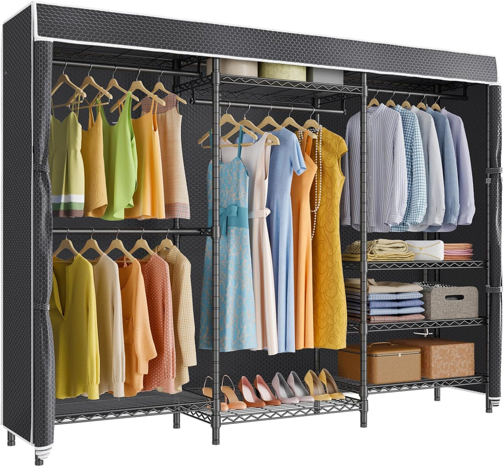 VIPEK V5C Plus Covered Clothes Rack Portable Wardrobe Closet, Heavy Duty