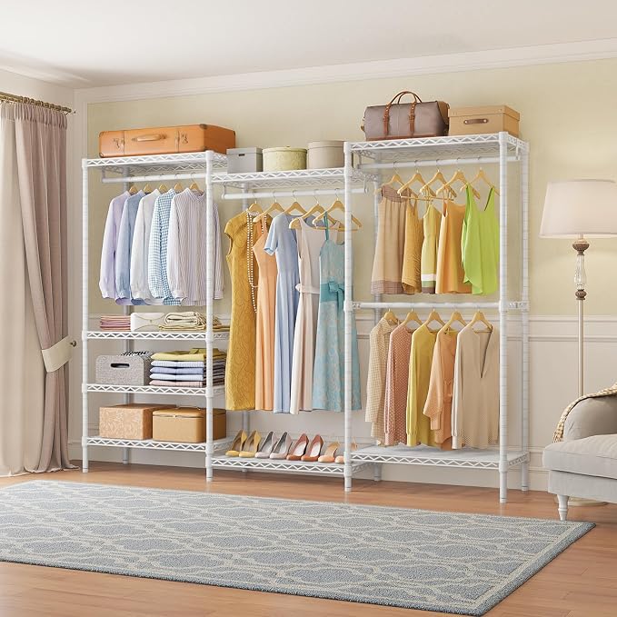VIPEK V5 Plus Portable Closet Wardrobe Heavy Duty Clothes Rack, Large Free