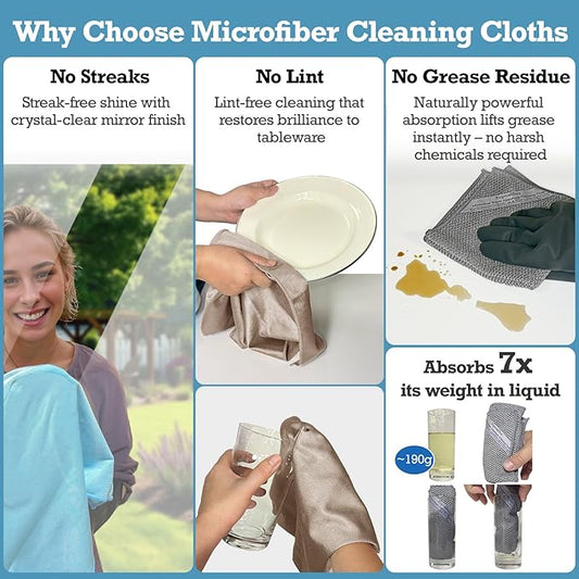 2-Step Glass Cleaning Cloth 3-Pack - Image 2