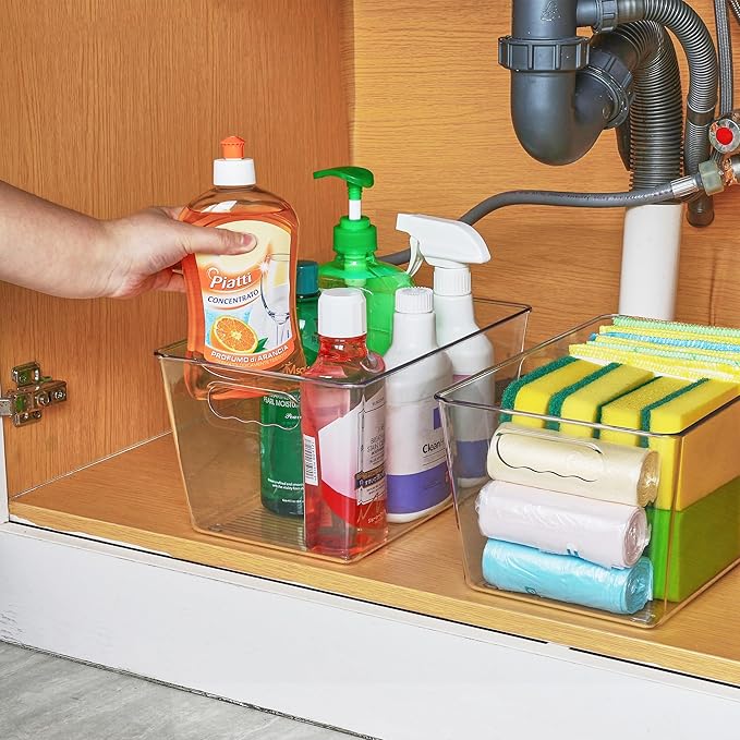 Vtopmart Clear Plastic Pantry Organizer Bins, Countertops, Freezer Organization - Image 7