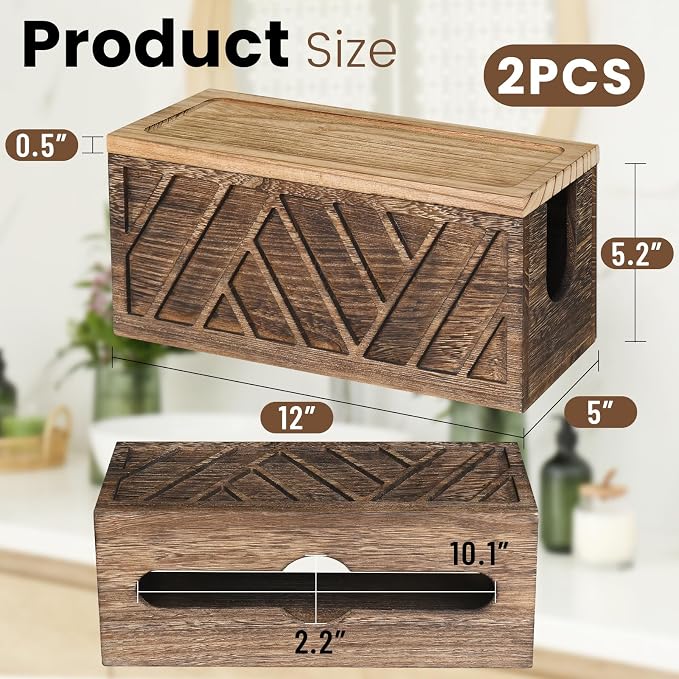 Set of 2 Paper Towel Dispenser Wall Mount, Paper Towel Holder Wall Mounted - Image 7
