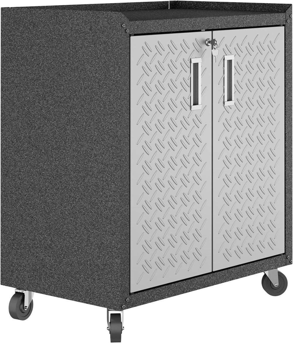 Manhattan Comfort Fortress Collection Modern Designed Mobile Storage Garage C...
