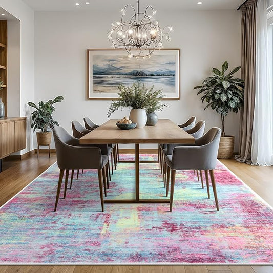IOHOUZE Abstract Area Rugs 8x10 Ft Washable Large Rugs - Image 2