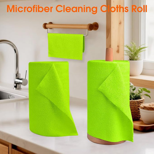 Roll of Microfiber Cleaning Cloth –100 Pack, Tear Away Microfiber Towels - Image 2