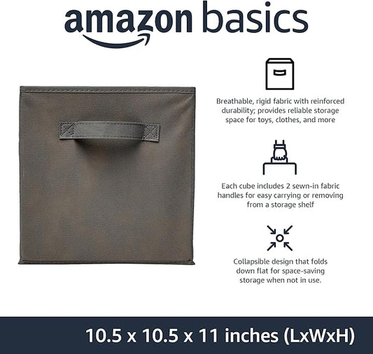 Amazon Basics Collapsible Fabric Storage Cubes Organizer - Image 2