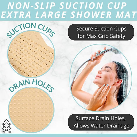 ENKOSI Extra Large Square Non Slip Shower Mat - Image 2