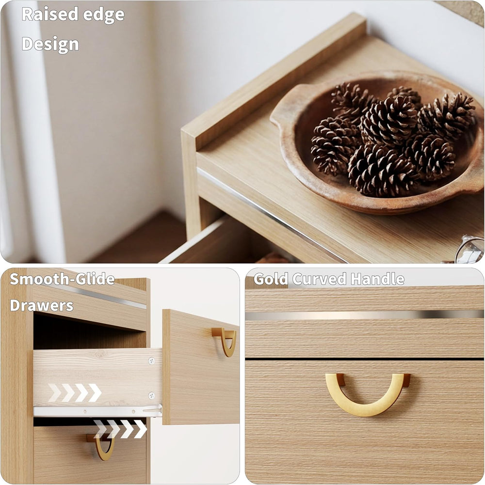 Gyfimoie 5 Drawer Dresser for Bedroom, 46.4" Tall Modern Chest of Drawer...