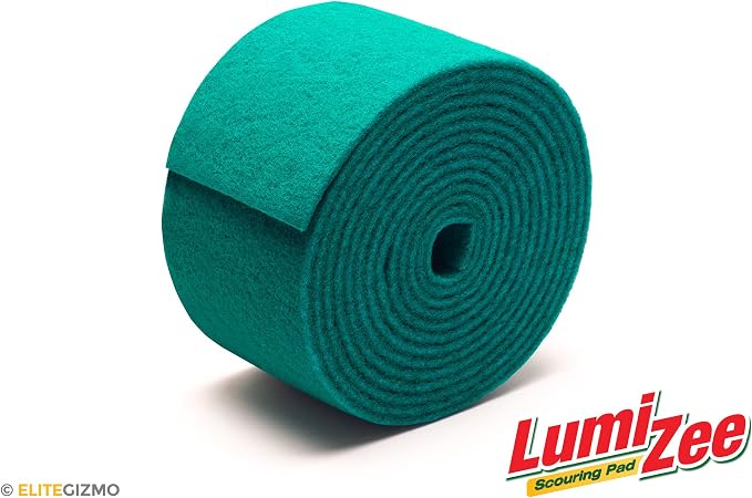 Green Scrubbing Pad Roll 19ft Economy Size Medium Duty Abrasive Scrub Sponge - Image 9