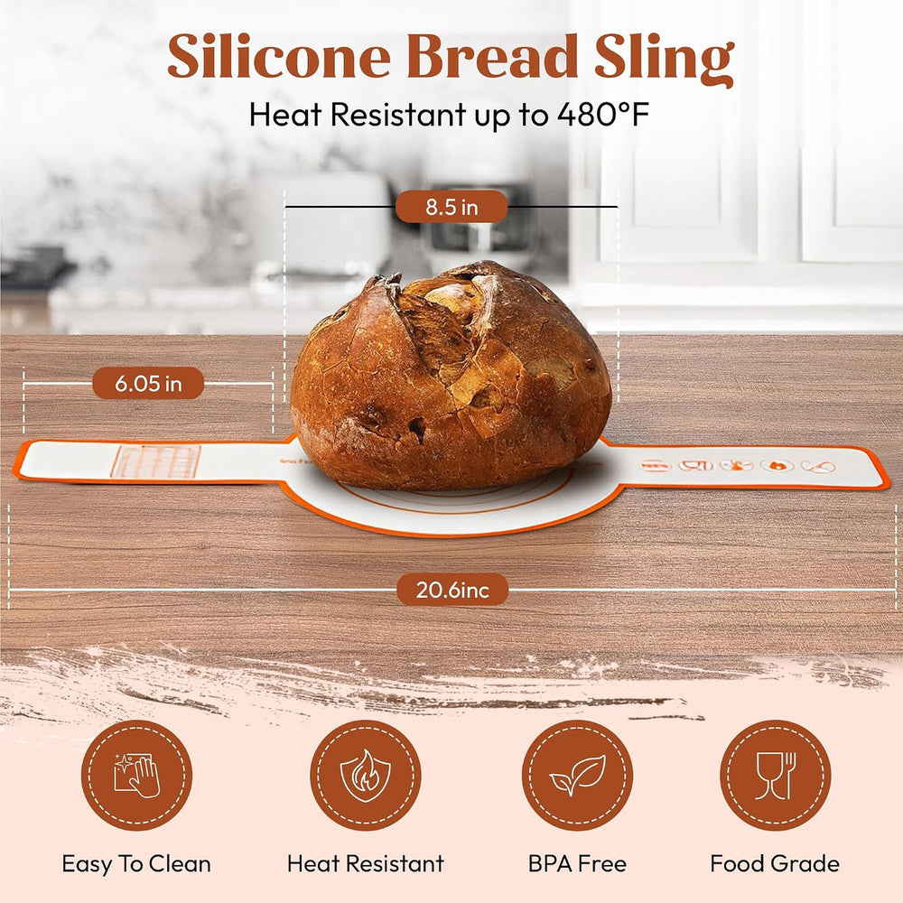 Sourdough Starter Kit with 9” Round & 10” Oval Banneton Bread Proofing Ba...