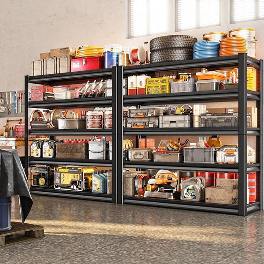 78" H Garage Shelving Heavy Duty,2800LBS Loads Adjustable Garage Storage Shelves - Image 2