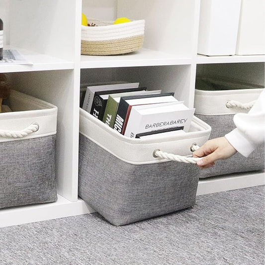 HNZIGE Large Fabric Storage Baskets - Image 2