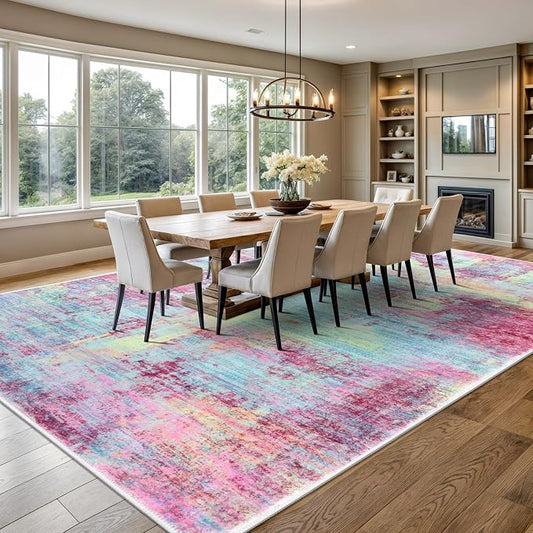 IOHOUZE Abstract Area Rugs 9x12 Ft Washable Large Rugs - Image 2