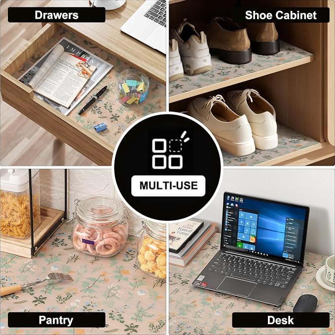 INNOLITES Shelf Liners for Kitchen Cabinets – Drawer Liner Waterproof & - Image 8