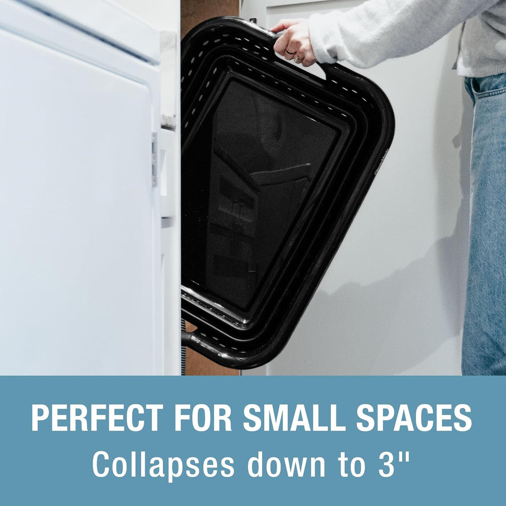 CleverMade Collapsible Laundry Basket, 39L Capacity, Foldable to 3.15 Inches,...