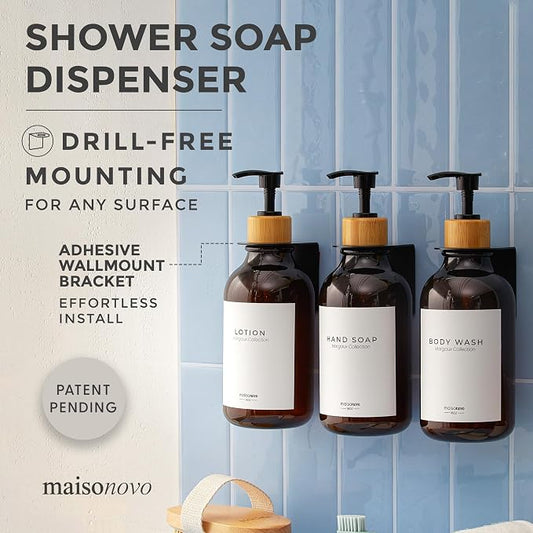 MaisoNovo Shampoo and Conditioner Dispenser - Image 2