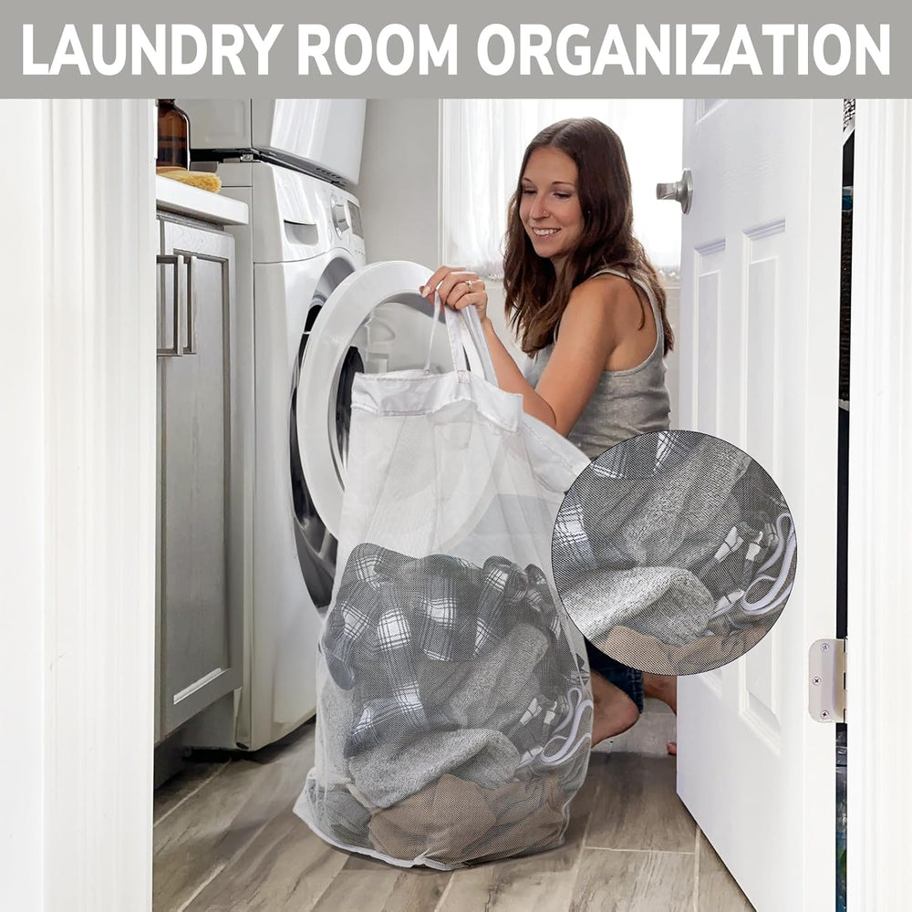 Goodpick 2-Pack Laundry Hamper with Wheels, Dorm Essentials for Girls,75L