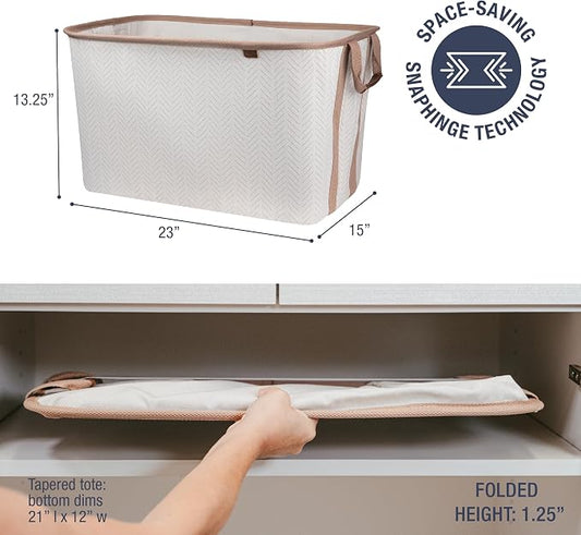 CleverMade Collapsible Laundry Basket Hamper - Image 2