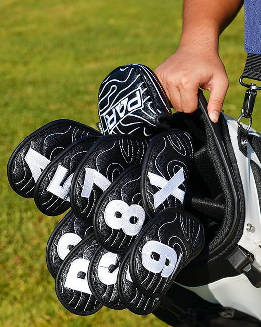 Big Teeth Golf Club Covers Full Set Driver Headcover Fairway Wood Hybrid Golf - Image 2