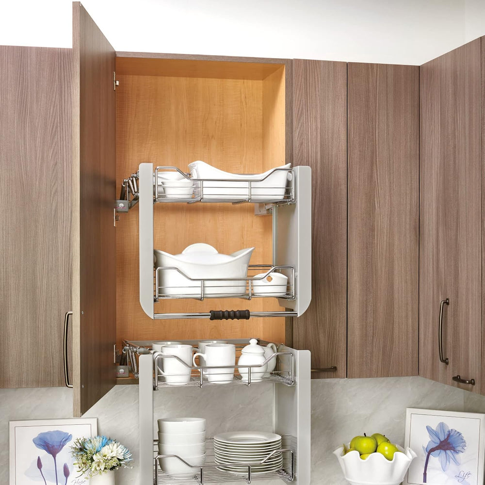 Rev-A-Shelf 24" Pull Down Heavy Duty Shelf Organizer, Chrome
