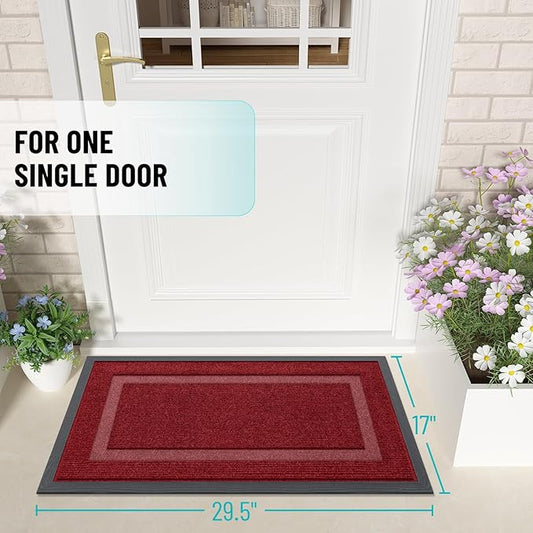 OLANLY Front Door Mat Indoor Outdoor Entrance, Waterproof All-Season, - Image 2