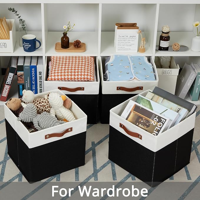 DULLEMELO Storage Cubes 13 inch, Cube Storage Bins - Image 7