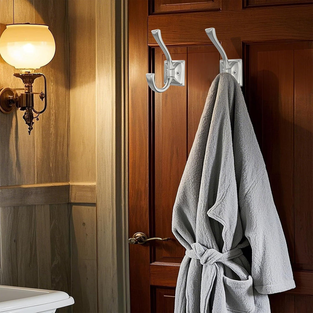TOFIIGREM 8 Pack Brushed Nickel Towel Robe Hooks, Coat Hooks for Wall Hanging...