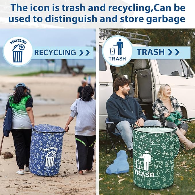 2 Pack Collapsible Trash Can Camping - Image 6