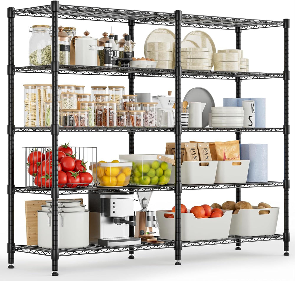 Himimi 72" W Wire Rack Shelving-2000LBS Capacity, Adjustable Storage She...