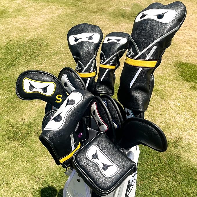 Premium Leather Golf Club Iron Covers - Image 8