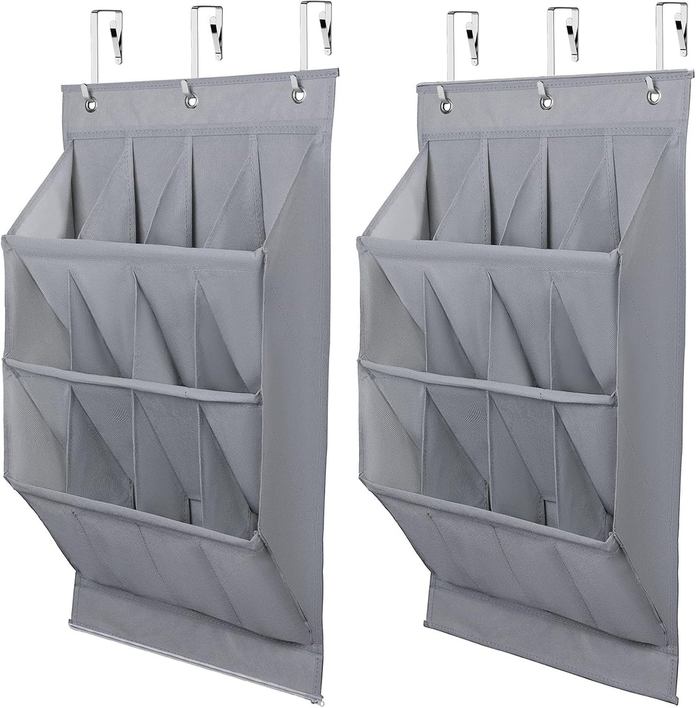 Libeder Over the Door Shoe Organizer,24 Pockets Door Shoe Organizer Hanging, ...