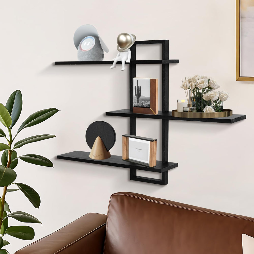 3 Tier Wall Shelf,Floating Shelf for Wall,Decorative Wall Shelves Modern