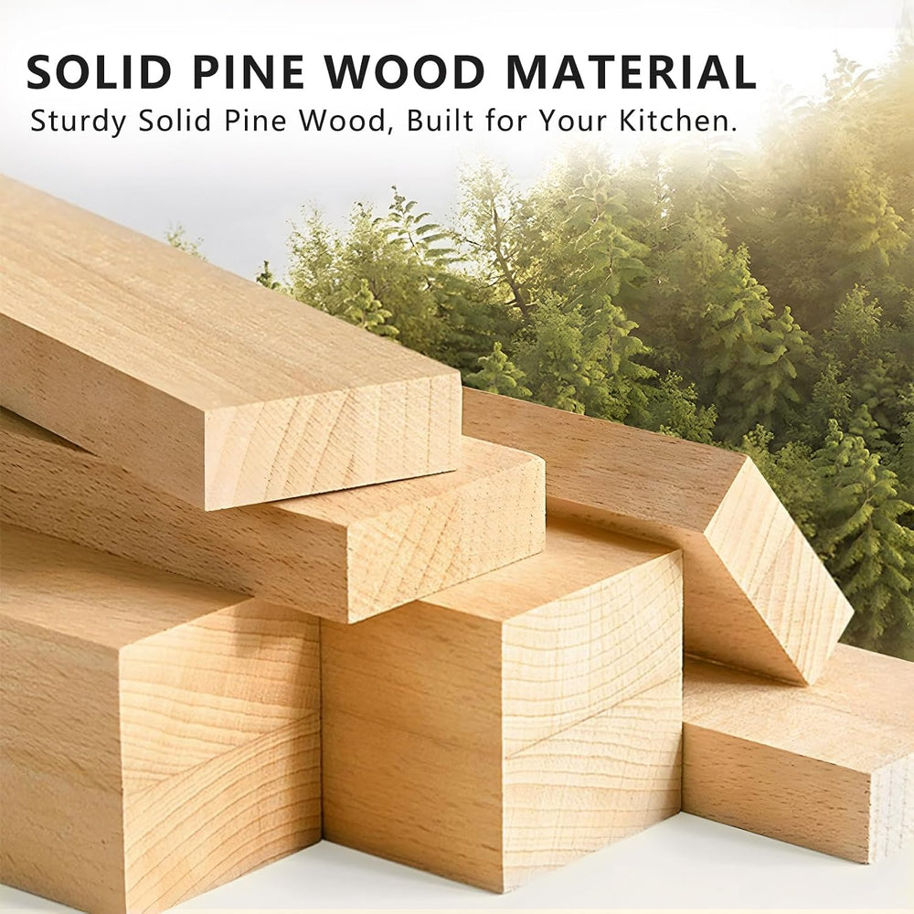 6 Tier Wooden Tray Dividers for Cabinets