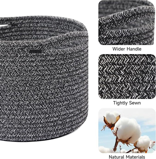 Small Basket for Organizing | Cube Shelf Closet Storage Baskets | 9.7×9.7×7.1” - Image 2