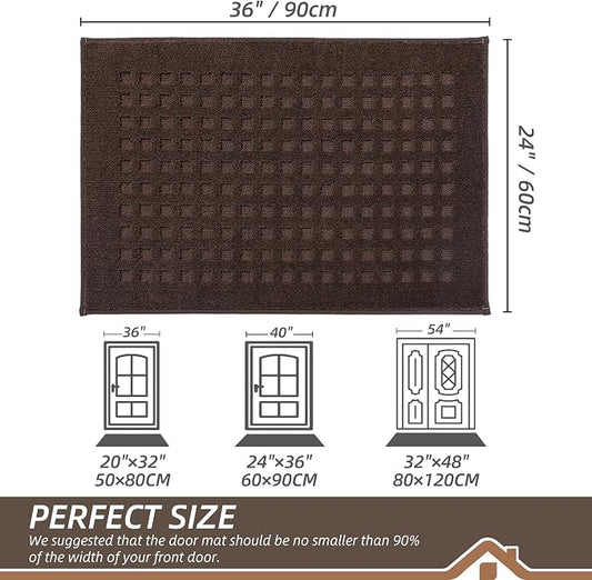BEQHAUSE Waffle Door Mats Indoor 24"x36", Dog Mat - Image 2