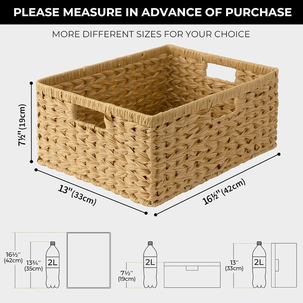 GRANNY SAYS Extra Large Wicker Baskets with Handles, Woven Baskets, 1-Pack