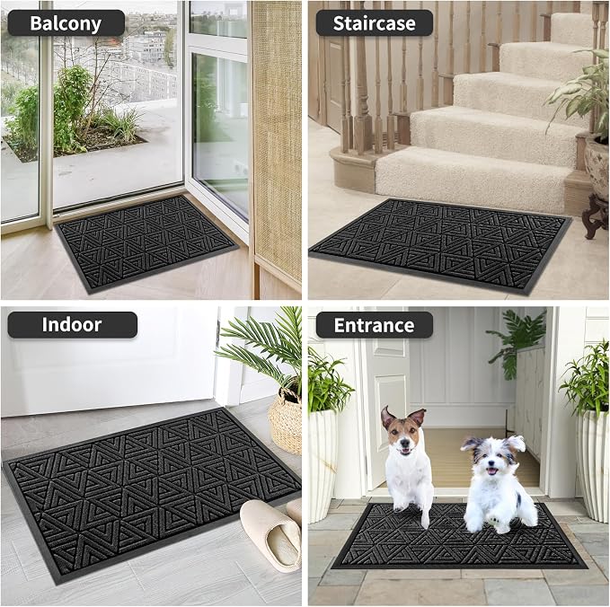 Yimobra Large Door Mat 36x24, All-Weather Waterproof Non-Slip Welcome Matt - Image 9