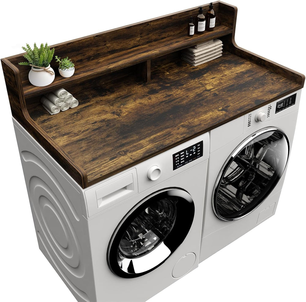 Washer Dryer Countertop, 54" x 27.55" 2-Tier Washer Dryer Topper wi...