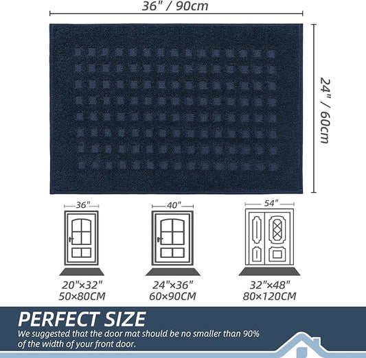 BEQHAUSE Waffle Door Mats Indoor 24"x36", Dog Mat - Image 2