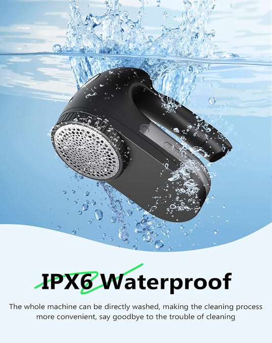 IPX6 Waterproof Washable Electric Fabric Shaver and Lint Remover, Rechargeable - Image 2