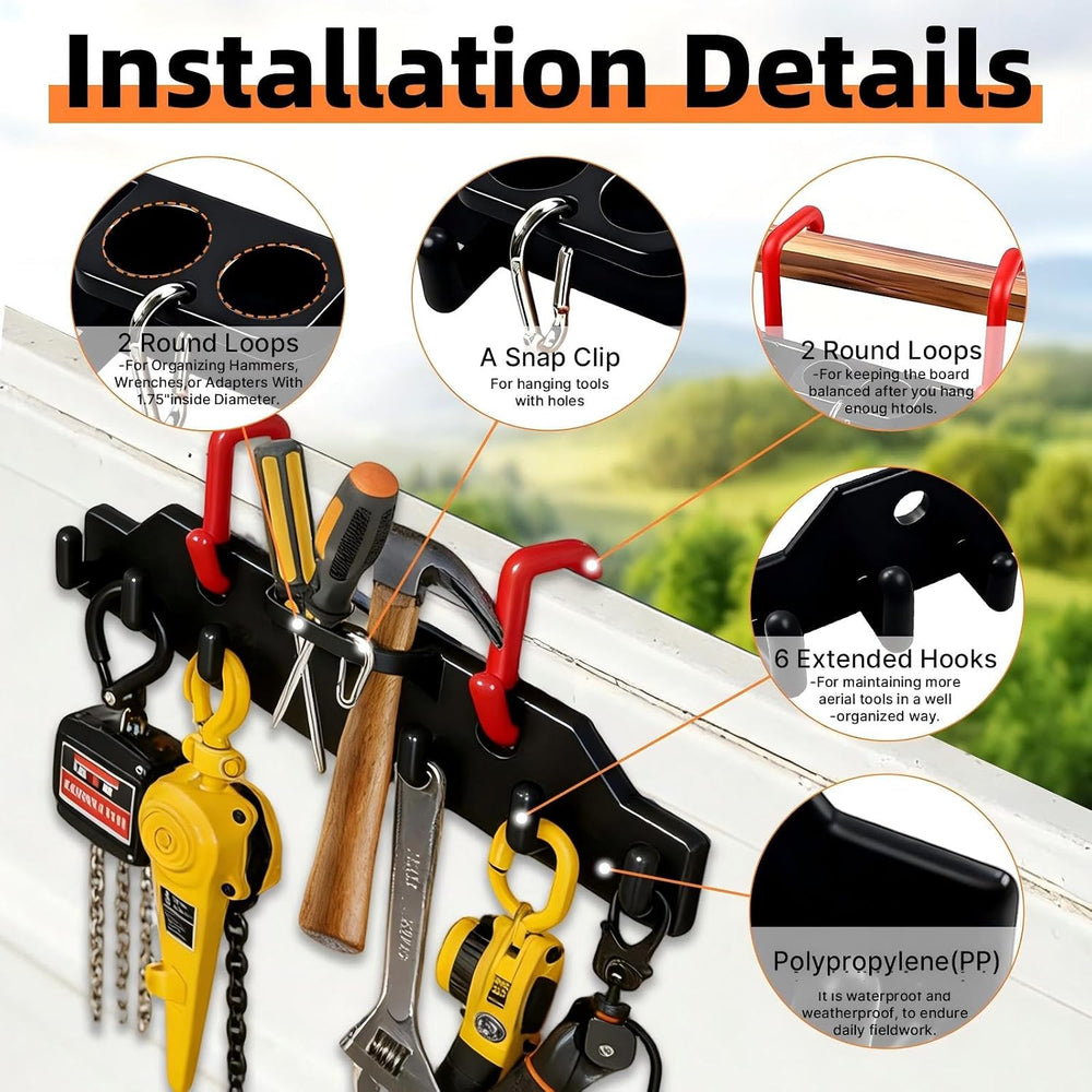 Lineman Tool Board, Line Work Bucket Accessories with 2PCS 3" and2 PCS 2...