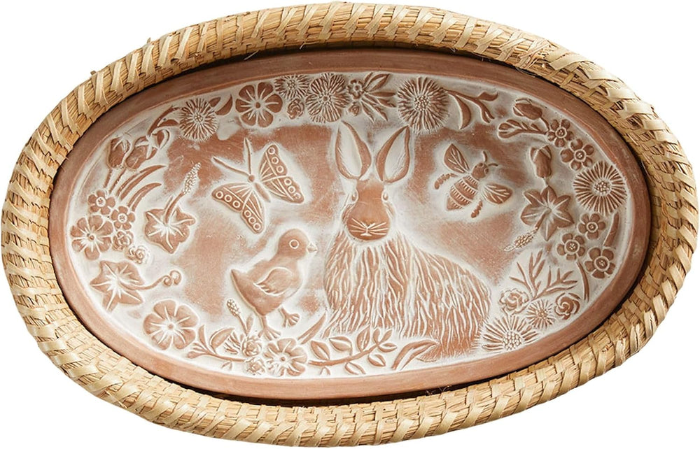 Bread Basket with Terracotta Warmer, Bread Basket for Serving, Sized 12.5&quo...