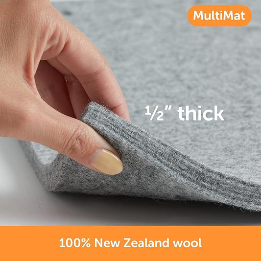 oliso MultiMat Wool Pressing Pad – 100% New Zealand Wool, ½" Thick – Ideal - Image 2