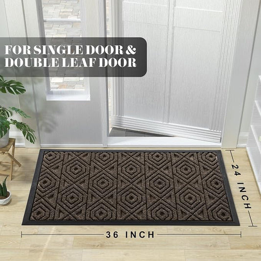 Yimobra Door Mat, Outdoor Indoor Entrance Welcome Mat, Heavy Entry Front Door - Image 2