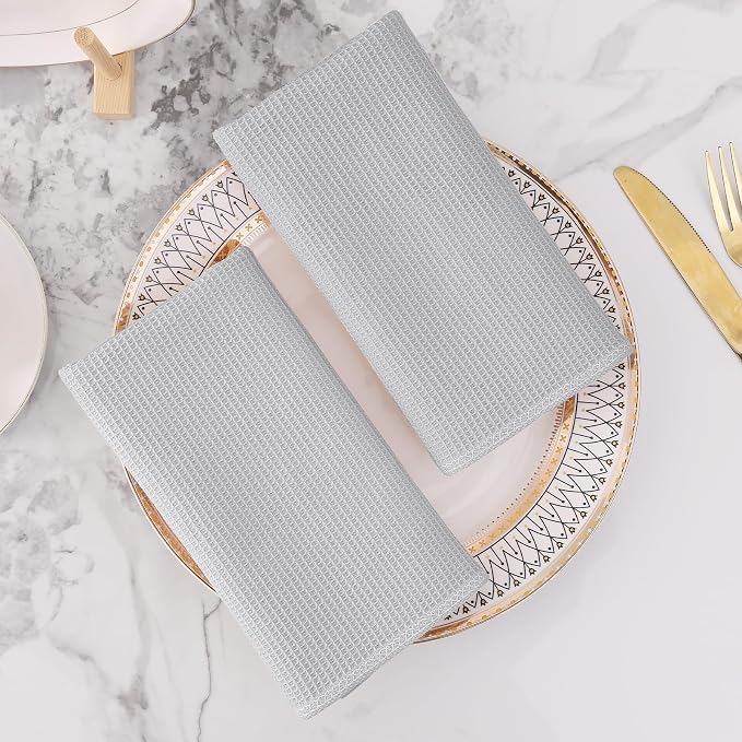 Homaxy 100% Cotton Waffle Weave Kitchen Towels - Image 8