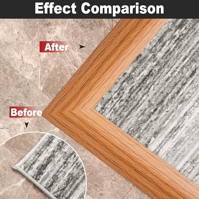 3.3Ft Carpet Floor Transition Strip, Self Adhesive Floor Edging Trim Strip - Image 7