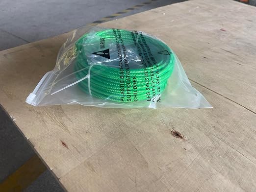 M6 Turnbuckles for Cables Wire, 3/16" Green PVC Coated Wire Rope Kit - Image 13