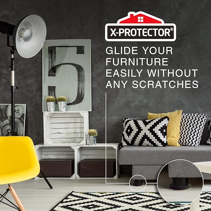 Felt Furniture Sliders for Hardwood Floors X-PROTECTOR 8 PCS 4 3/4” - Image 7