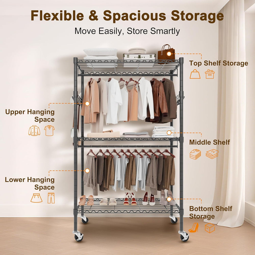 Whitmor Modern Industrial Wardrobe