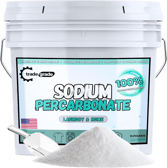 TradeGrade Sodium Percarbonate Powder – Eco-Friendly Non-Toxic Oxygen Bleach by TradeGrade