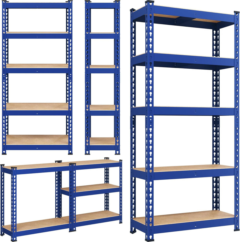 Yaheetech 5-Tier Heavy Duty Storage Shelves 28" W x 12" D x 60"...